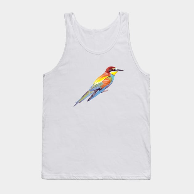 European Bee-eater Tank Top by kokayart